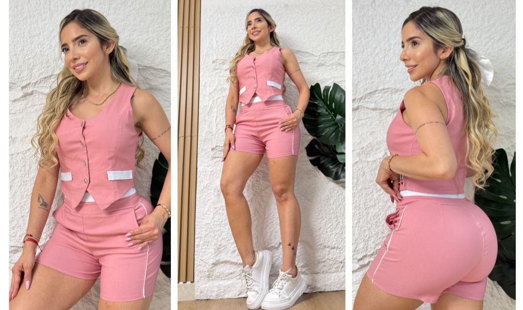 Conjunto 2 prendas short y chaleco 2166