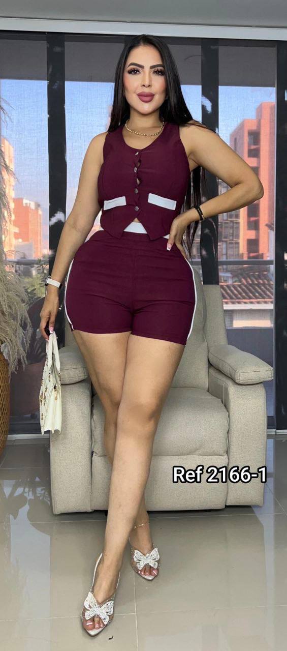 Conjunto 2 prendas short y chaleco 2166